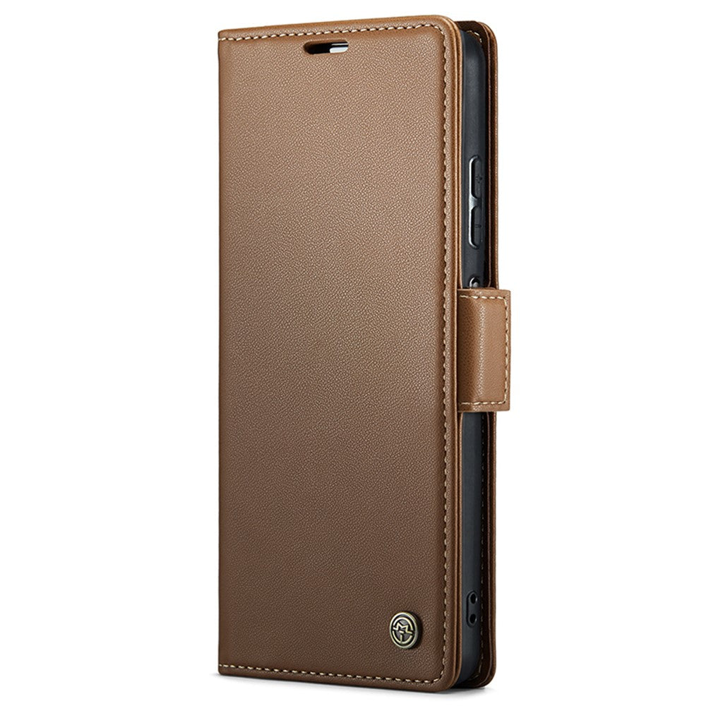For Xiaomi Redmi Note 10 4G / Note 10S 4G Leather Case CASEME 023 RFID Blocking 3 Card Slot Mobile Cover