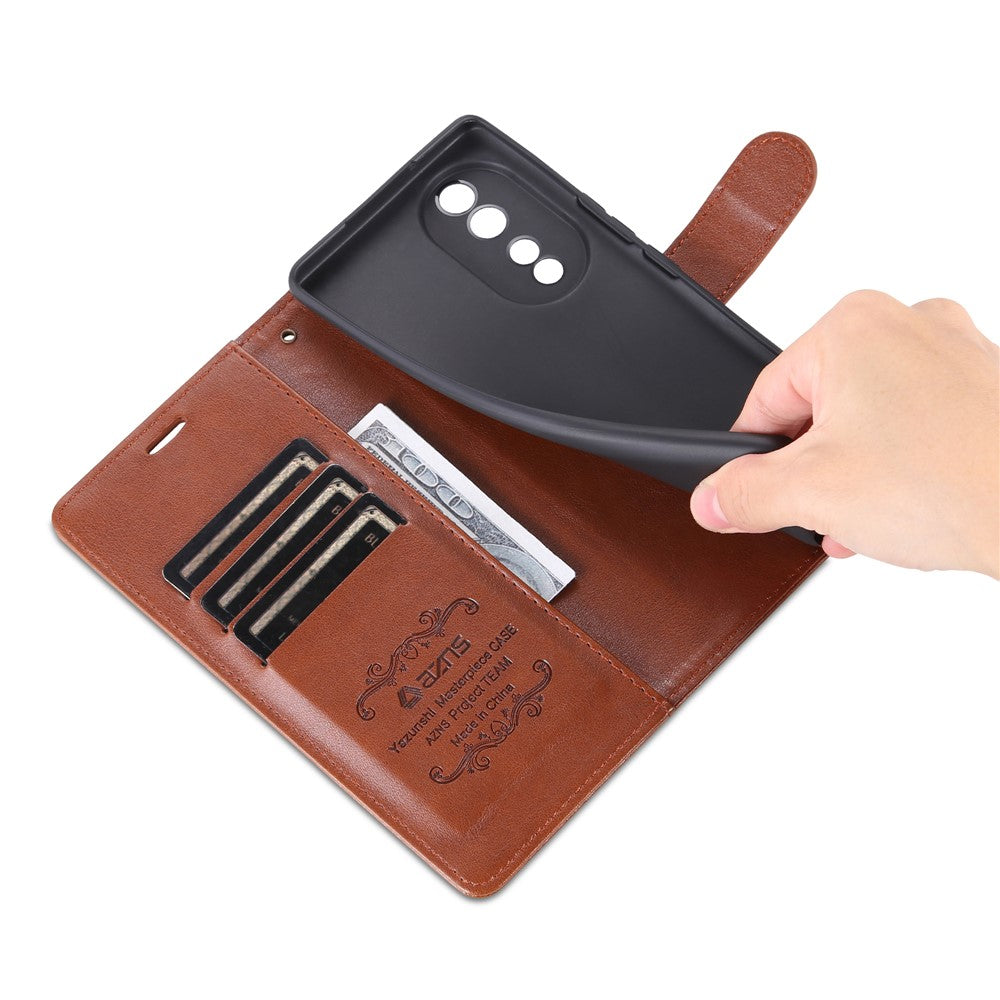 AZNS For Honor 90 PU Leather Phone Case Stand Wallet Phone Cover