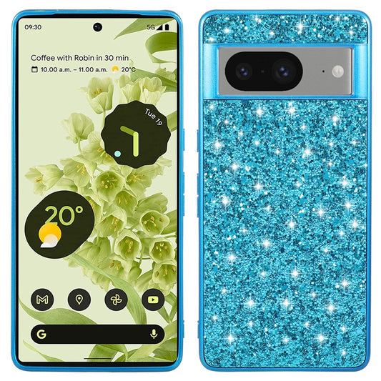 Pixel 8 Schutzhülle – Funkelnde Glitzer-Rückseite