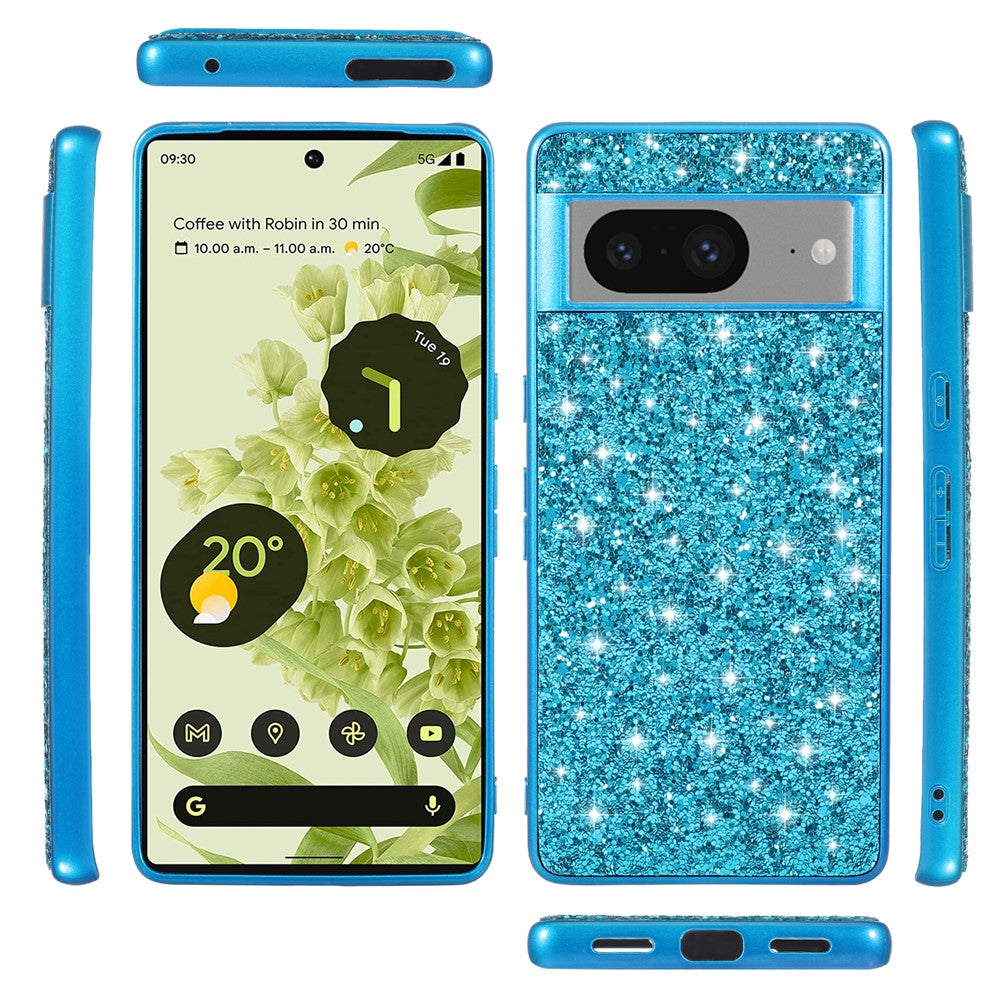 Pixel 8 Schutzhülle – Funkelnde Glitzer-Rückseite
