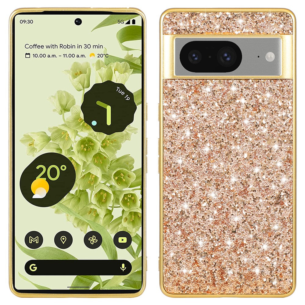 Pixel 8 Schutzhülle – Funkelnde Glitzer-Rückseite