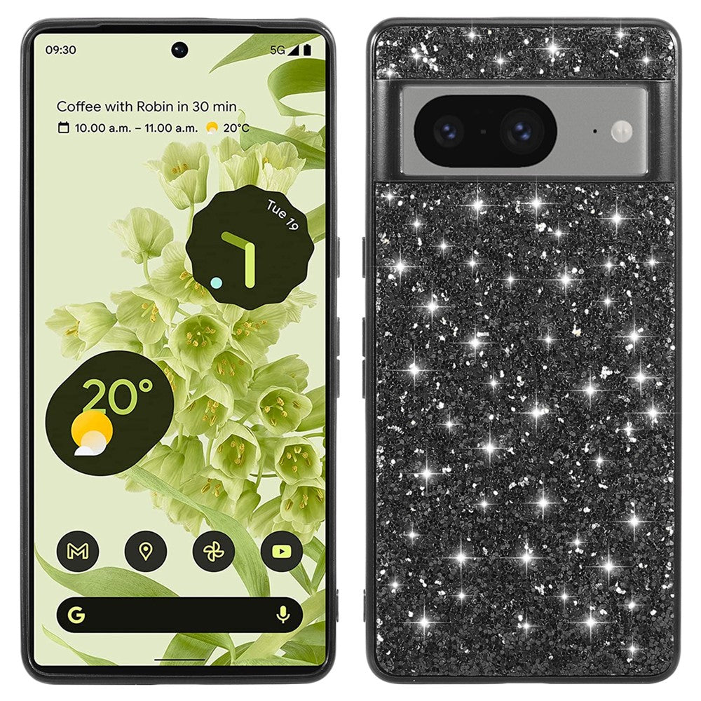 Pixel 8 Schutzhülle – Funkelnde Glitzer-Rückseite
