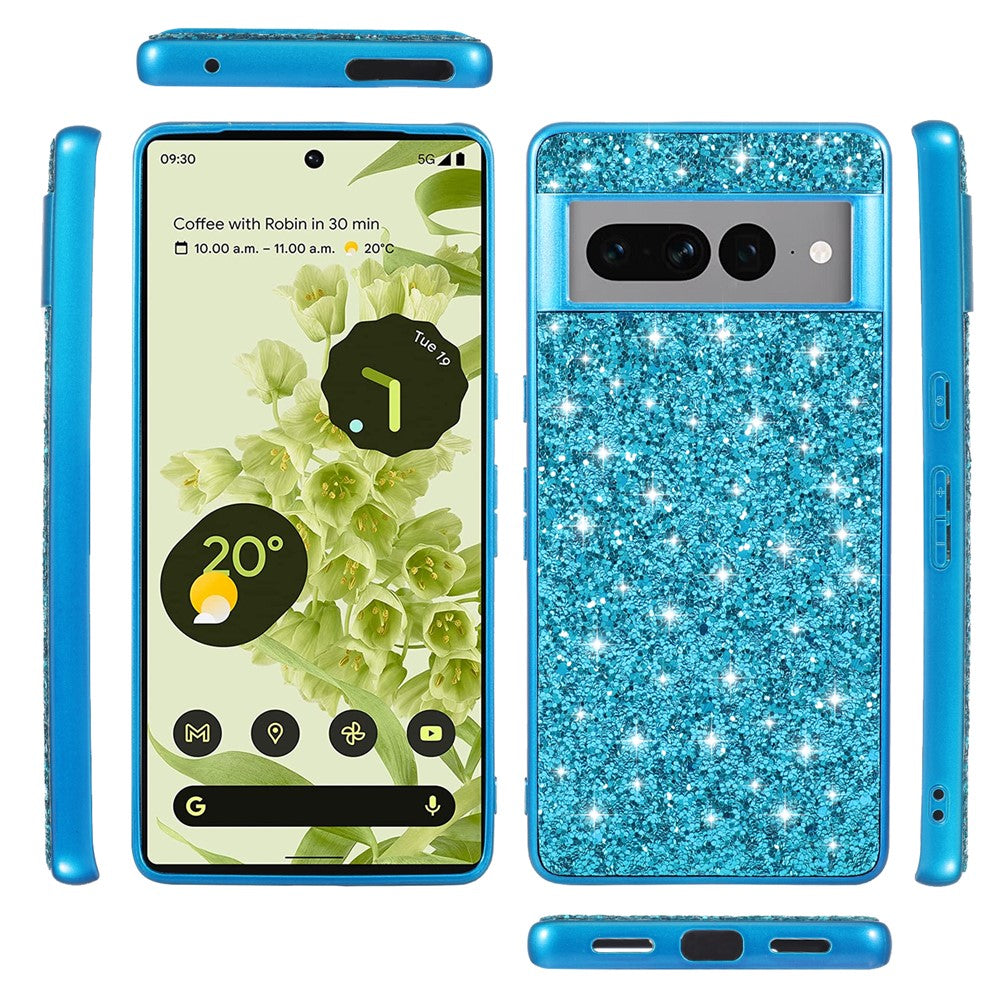 Pixel 8 Pro Schutzhülle – Funkelnde Glitzer-Rückseite