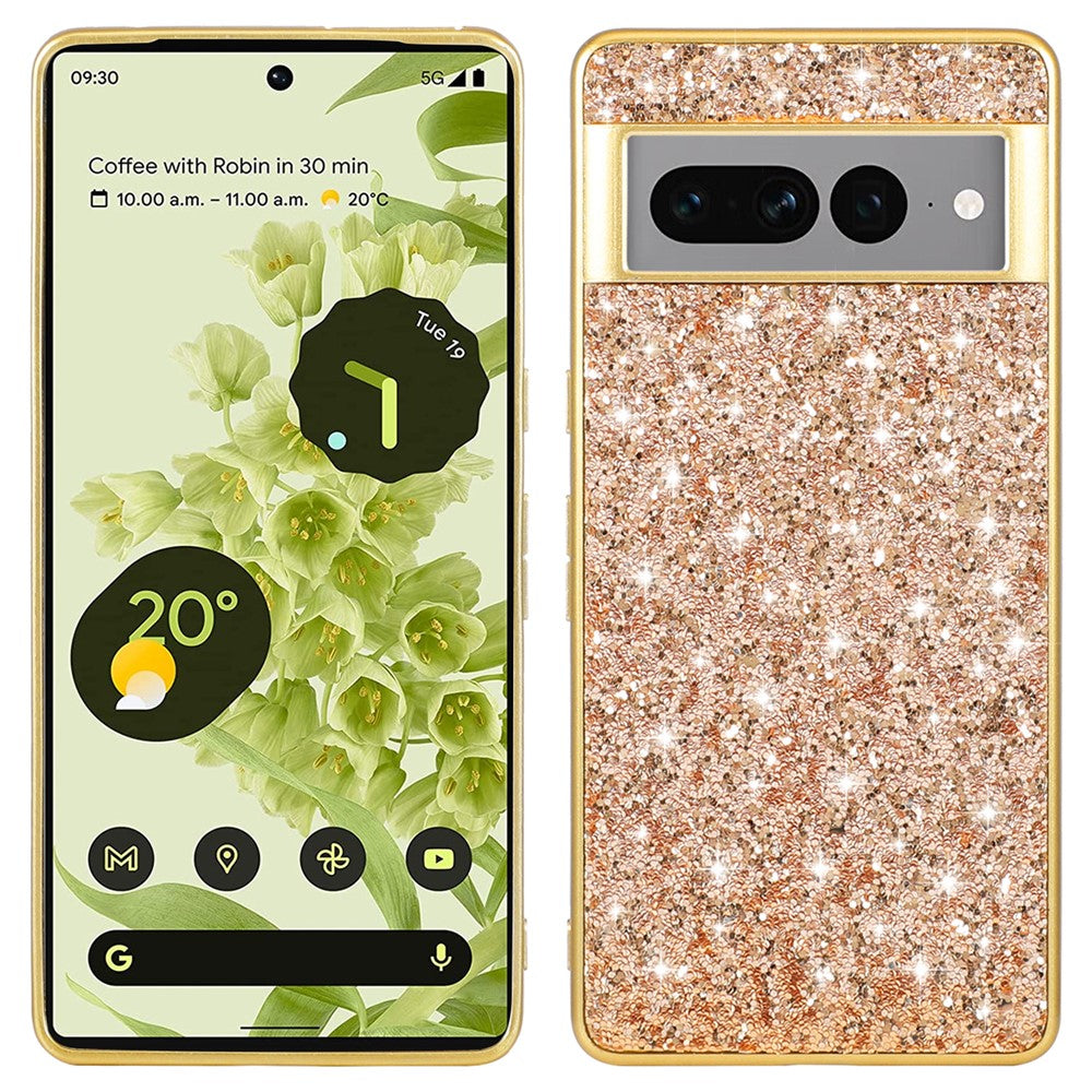 Pixel 8 Pro Schutzhülle – Funkelnde Glitzer-Rückseite