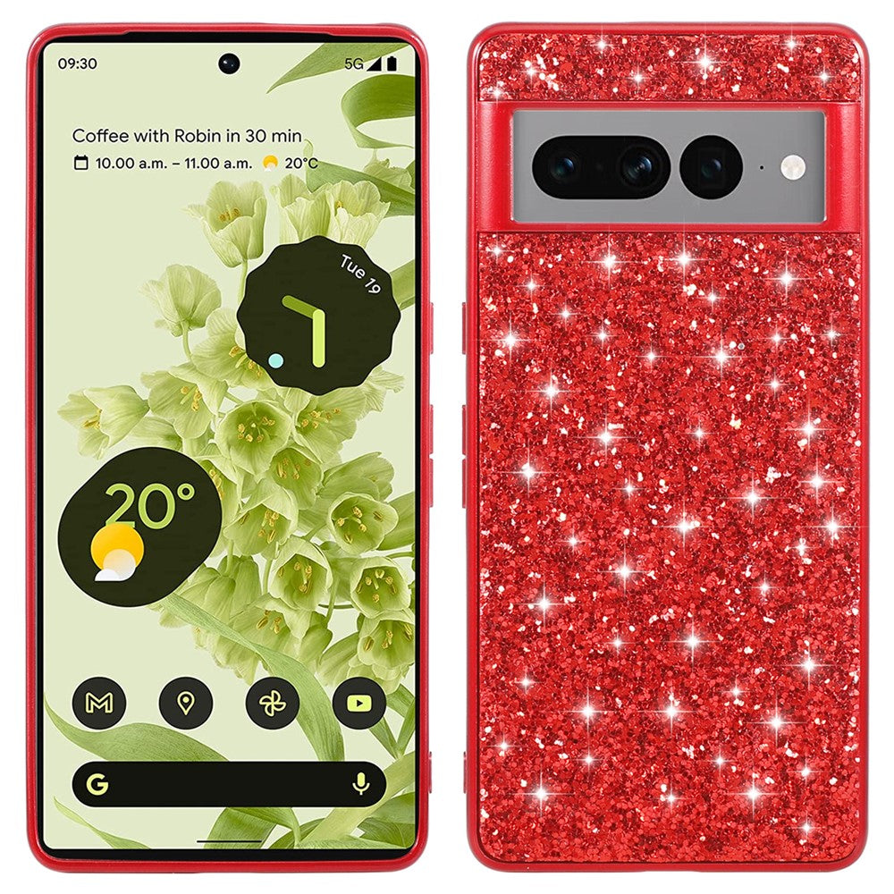 Pixel 8 Pro Schutzhülle – Funkelnde Glitzer-Rückseite