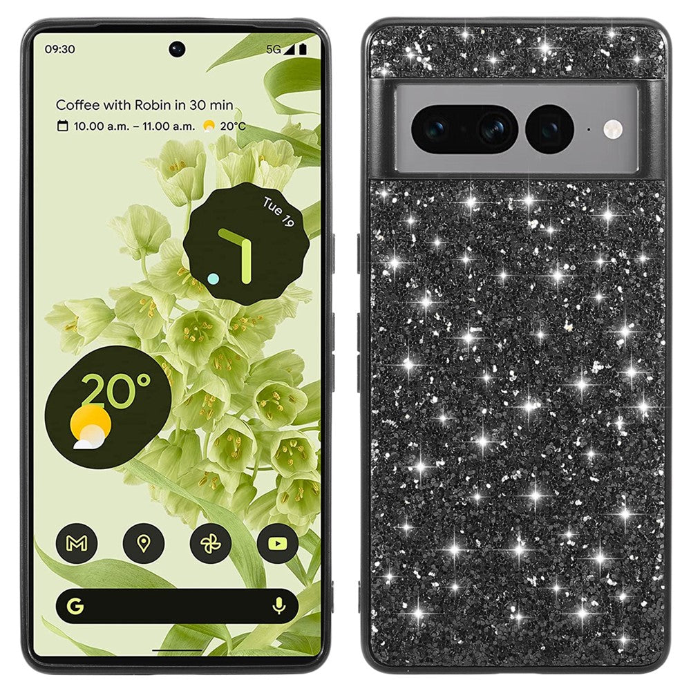 Pixel 8 Pro Schutzhülle – Funkelnde Glitzer-Rückseite