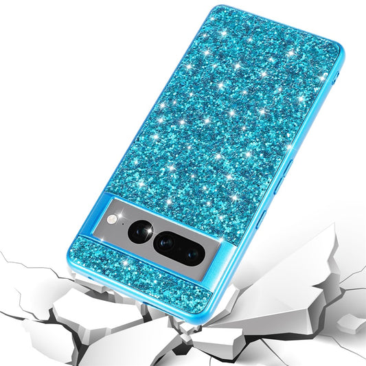 Pixel 7a Schutzhülle – Funkelnde Glitzer-Rückseite