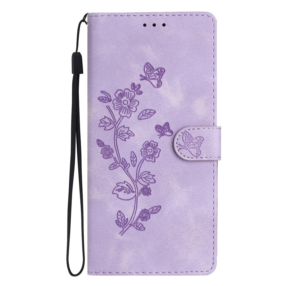 Galaxy A41 Wallethülle – Mit Blumenmuster, Kartenfächer & Ständer
