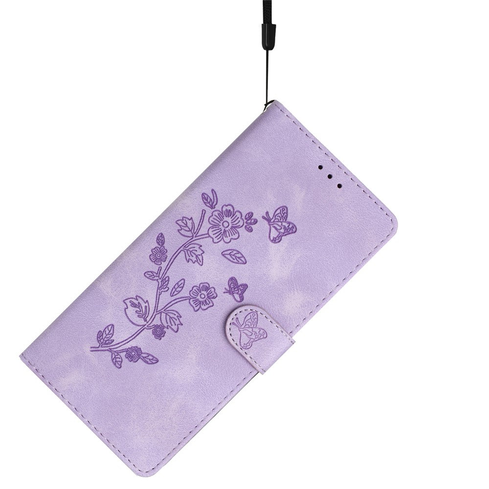 Galaxy A41 Wallethülle – Mit Blumenmuster, Kartenfächer & Ständer