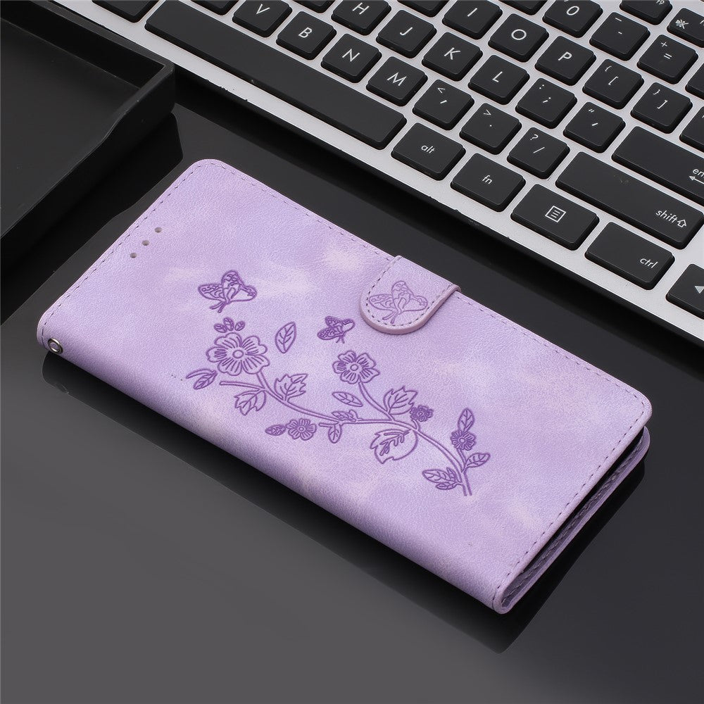 Galaxy A41 Wallethülle – Mit Blumenmuster, Kartenfächer & Ständer