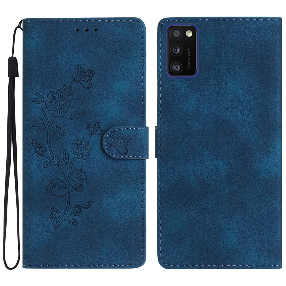 Galaxy A41 Wallethülle – Mit Blumenmuster, Kartenfächer & Ständer