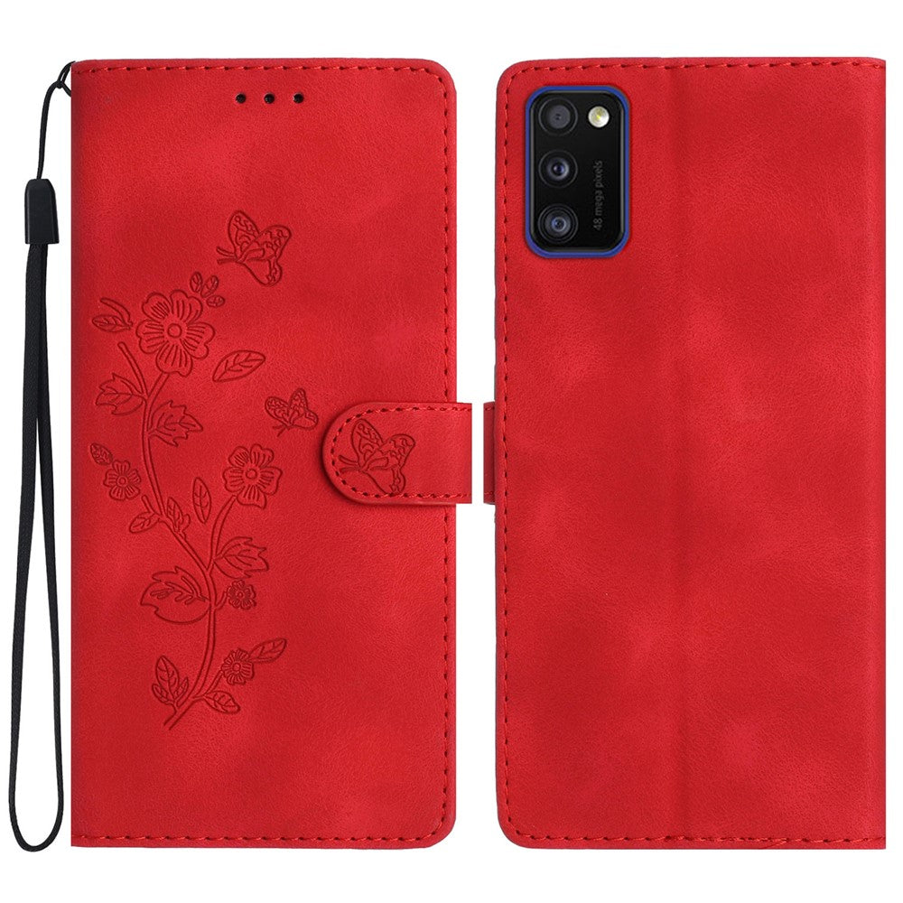 Galaxy A41 Wallethülle – Mit Blumenmuster, Kartenfächer & Ständer