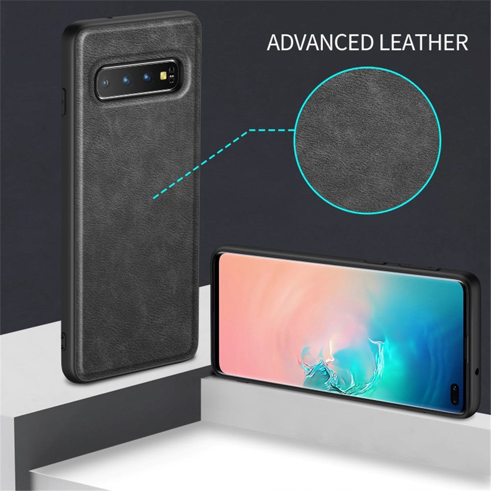 Galaxy S10 5G Lederhülle – stoßfest & einfarbig
