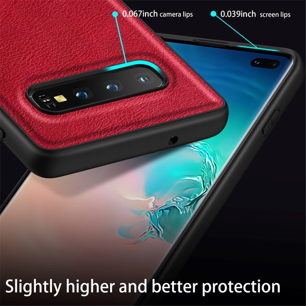 Galaxy S10 5G Lederhülle – stoßfest & einfarbig