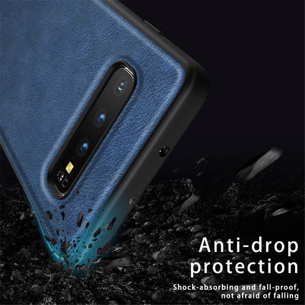 Galaxy S10 5G Lederhülle – stoßfest & einfarbig