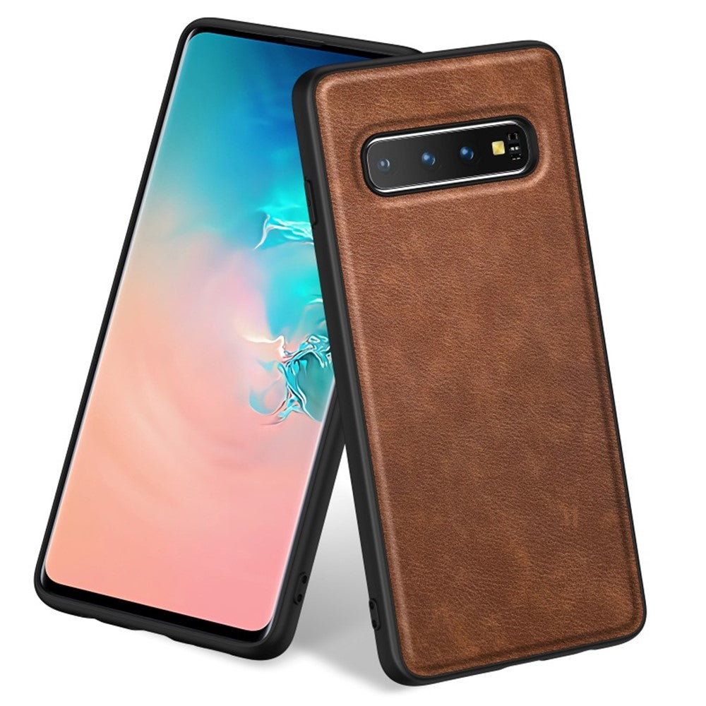 Galaxy S10 5G Lederhülle – stoßfest & einfarbig