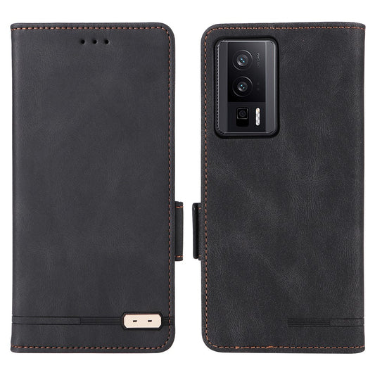For Xiaomi Poco F5 Pro 5G / Redmi K60 Pro 5G / K60 5G Shockproof Phone Case Hardware Decor Stand Wallet PU Leather Cover