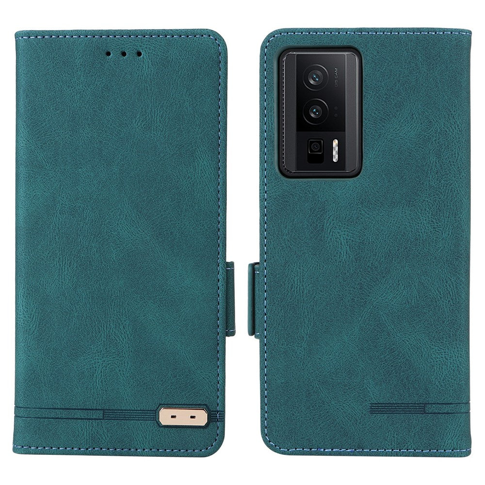 For Xiaomi Poco F5 Pro 5G / Redmi K60 Pro 5G / K60 5G Shockproof Phone Case Hardware Decor Stand Wallet PU Leather Cover