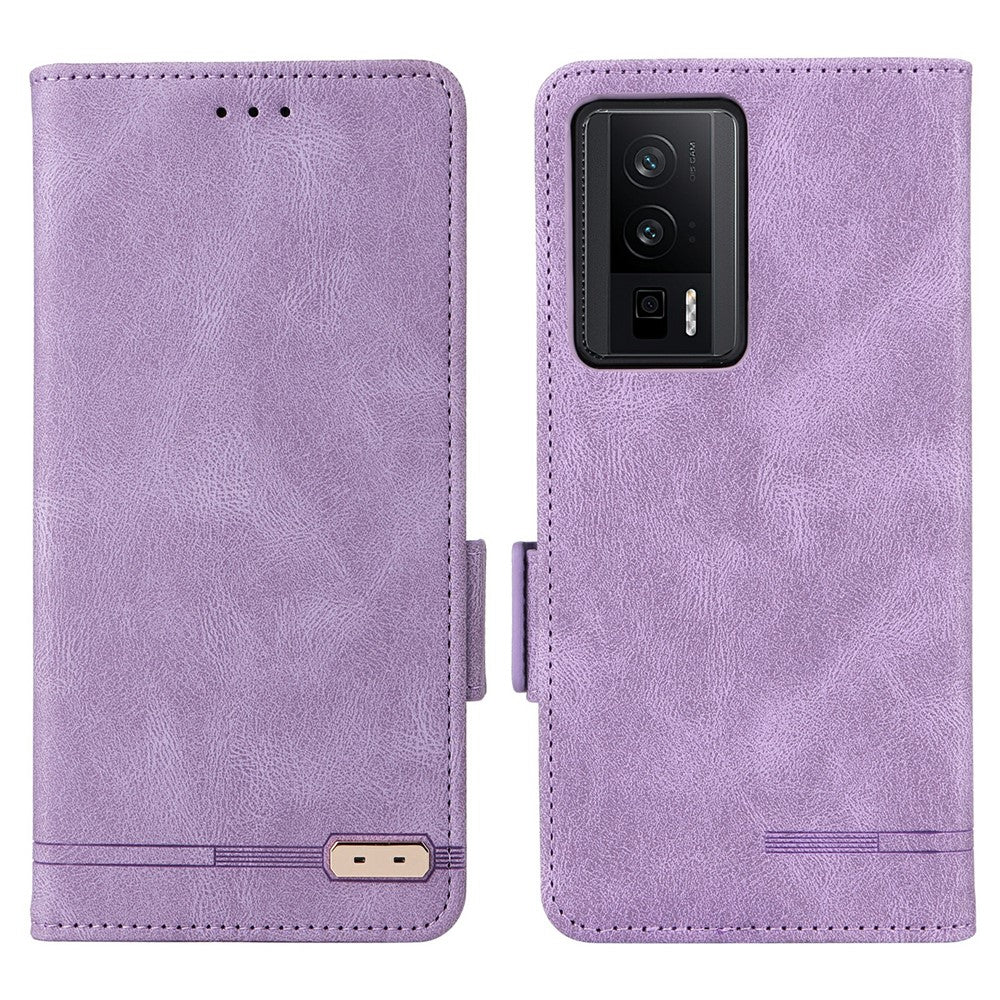 For Xiaomi Poco F5 Pro 5G / Redmi K60 Pro 5G / K60 5G Shockproof Phone Case Hardware Decor Stand Wallet PU Leather Cover