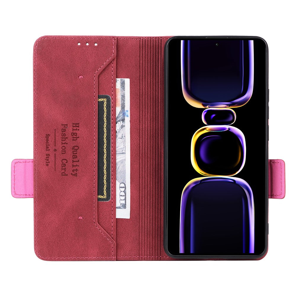 For Xiaomi Poco F5 Pro 5G / Redmi K60 Pro 5G / K60 5G Shockproof Phone Case Hardware Decor Stand Wallet PU Leather Cover