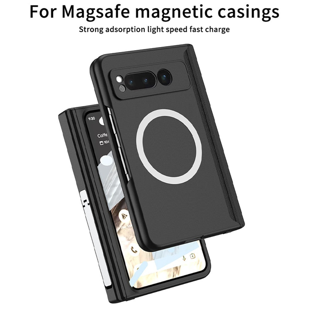 Pixel Fold Magnetisch-Handyhülle – Mit Ständer  & Displayschutzfolie aus gehärtetem Glas