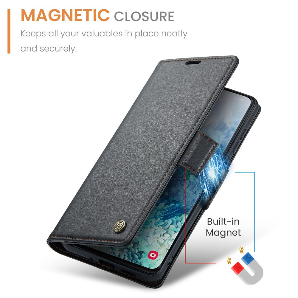 Galaxy S20 Plus 5G/4G Glänzende Wallet-Hülle – RFID-Schutz & Ständer