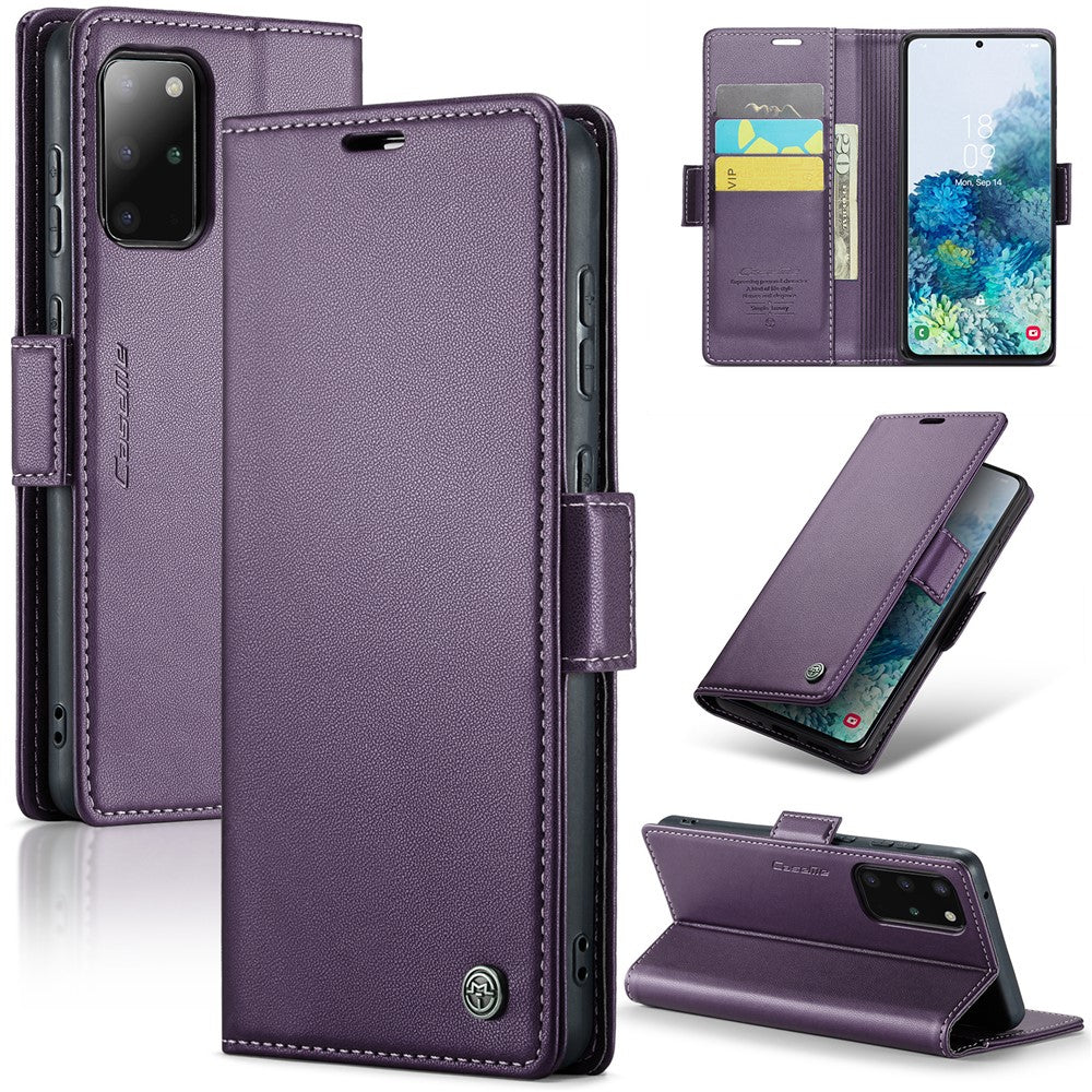 Galaxy S20 Plus 5G/4G Glänzende Wallet-Hülle – RFID-Schutz & Ständer