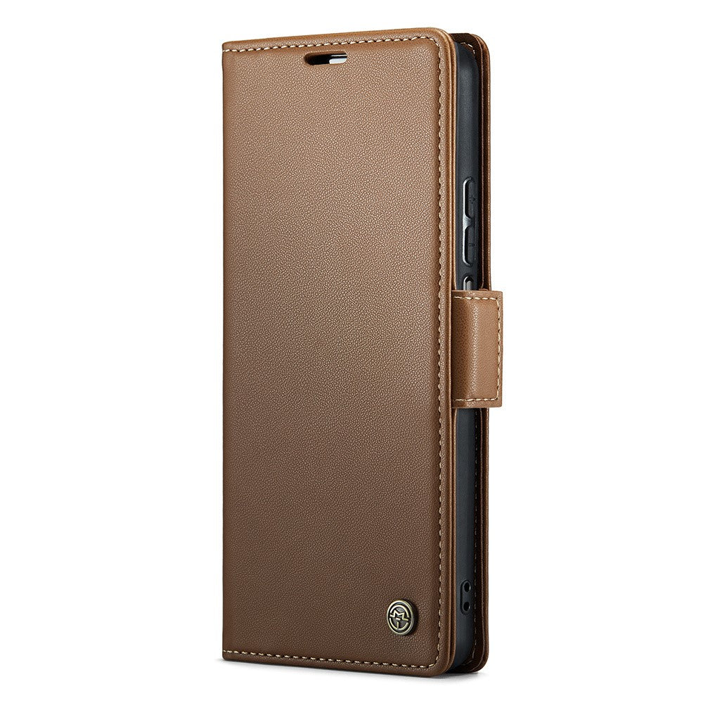For Xiaomi Redmi Note 11 4G (Qualcomm) / Note 11S 4G Leather Case CASEME 023 RFID Blocking 3 Card Slot Mobile Cover