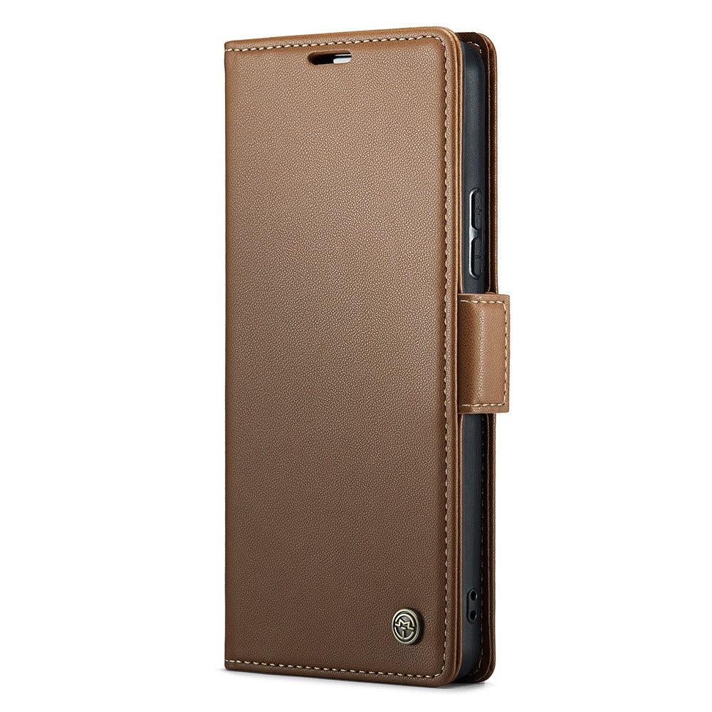 For Xiaomi Redmi Note 11 Pro 4G (Mediatek) / Note 11 Pro 5G (Qualcomm) / Note 12 Pro 4G Leather Case CASEME 023 RFID Blocking 3 Card Slot