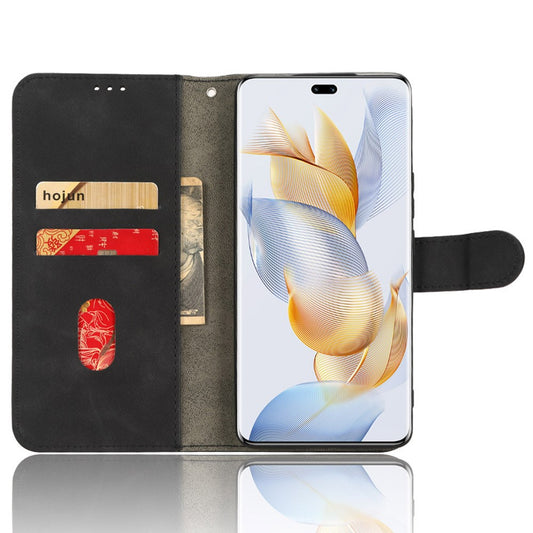 Honor 90 Handyhülle – Hautberührendes PU-Leder-Telefongehäuse mit Klappständer und Klappständer