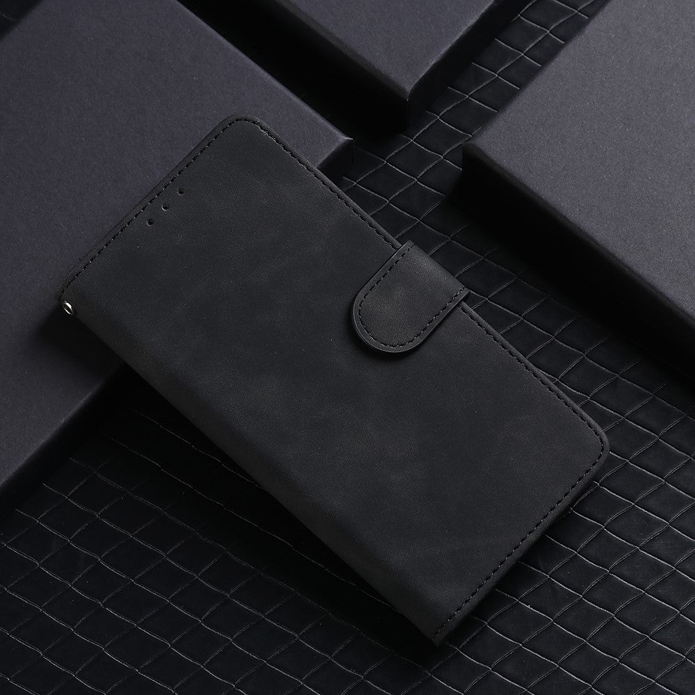 For Honor 90 Skin-touch Feeling PU Leather Phone Shell Wallet Cover Folding Stand Flip Phone Case