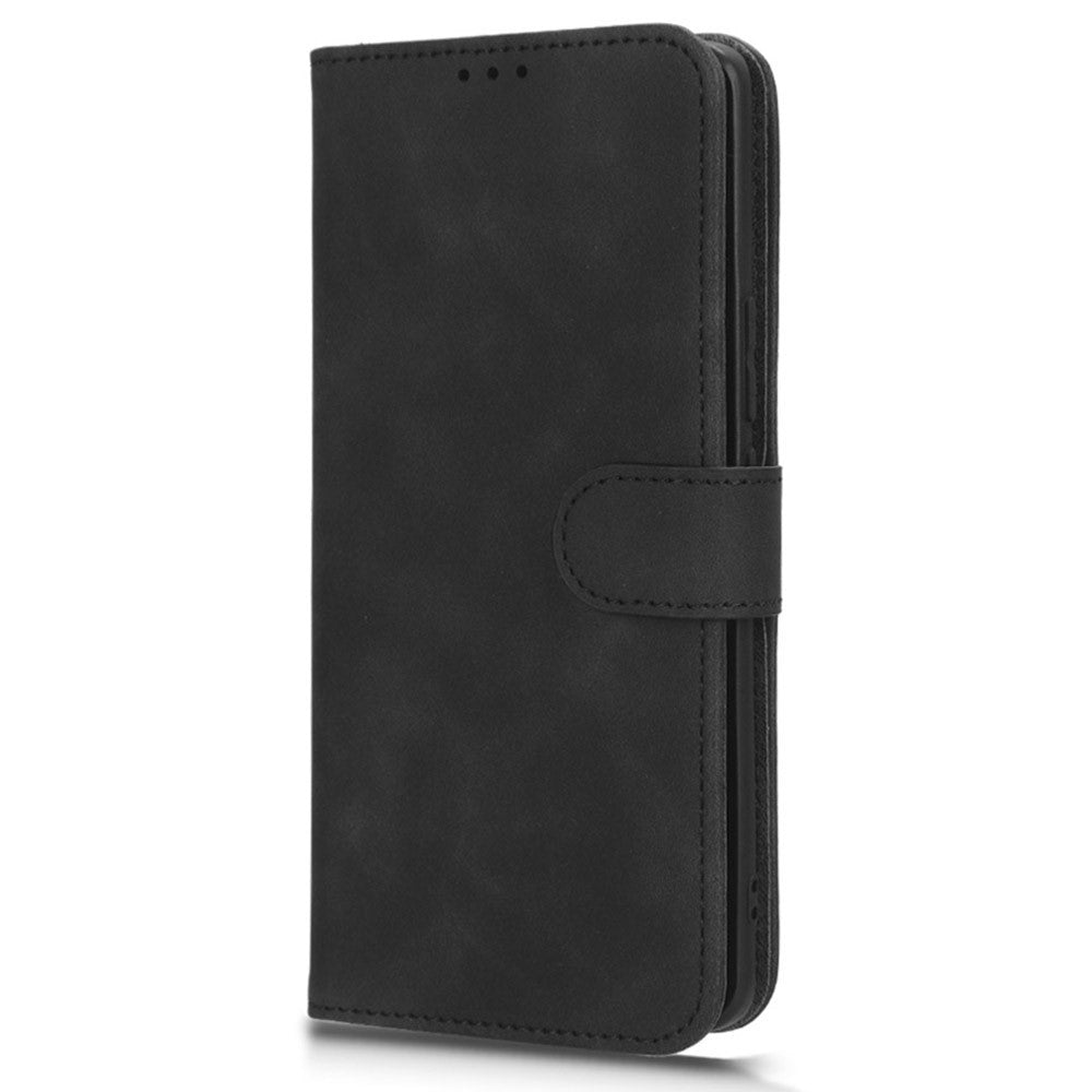 For Honor 90 Skin-touch Feeling PU Leather Phone Shell Wallet Cover Folding Stand Flip Phone Case
