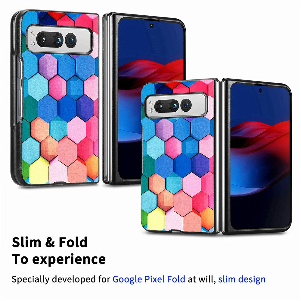 Pixel Fold Ultradünne Hülle – Mit Musterdruck & Farben