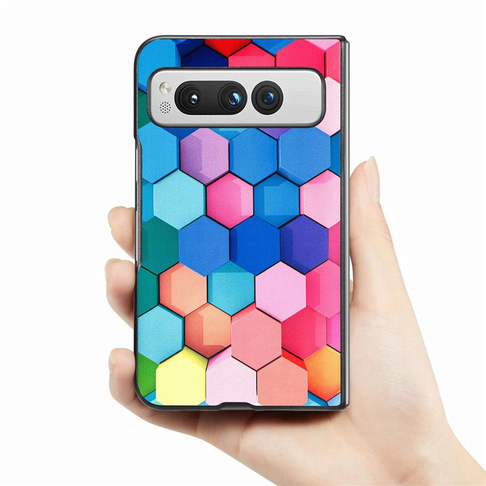 Pixel Fold Ultradünne Hülle – Mit Musterdruck & Farben