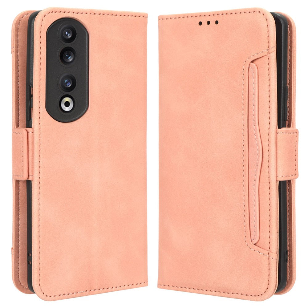 Cell Phone Cover for Honor 90 , Multiple Card Slots Stand PU Leather Wallet Phone Case