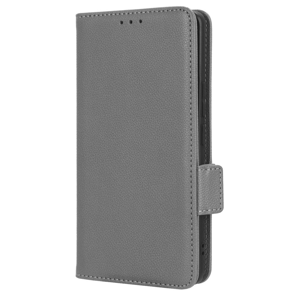 Leather Phone Case for Honor 90 , Wallet Stand Litchi Texture Folio Flip Cell Phone Cover