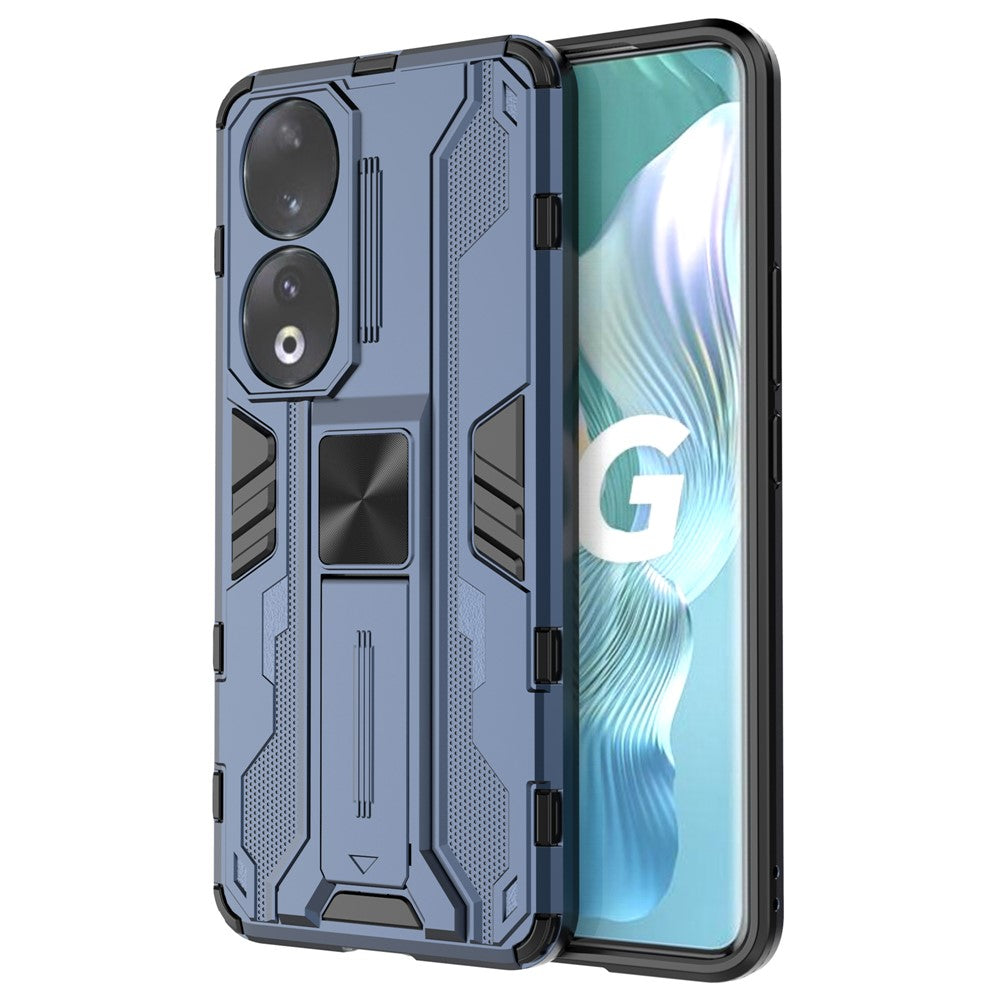 For Honor 90 Anti-drop Phone Cover with Kickstand Hard PC + Soft TPU Protective Case