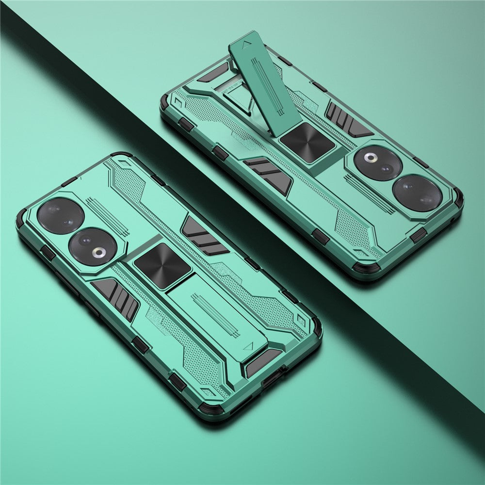 For Honor 90 Anti-drop Phone Cover with Kickstand Hard PC + Soft TPU Protective Case