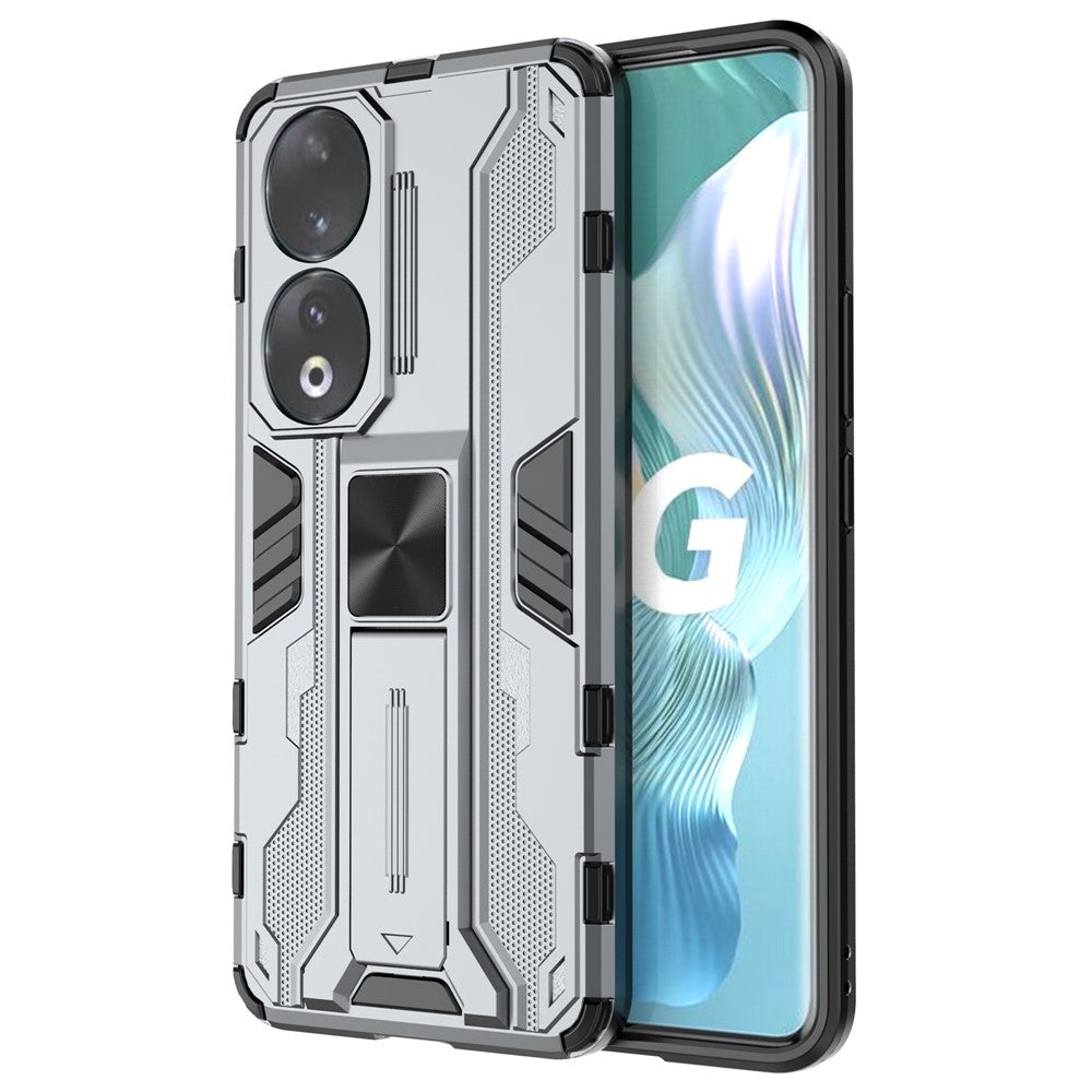 For Honor 90 Anti-drop Phone Cover with Kickstand Hard PC + Soft TPU Protective Case