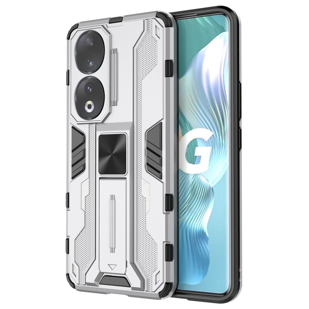 For Honor 90 Anti-drop Phone Cover with Kickstand Hard PC + Soft TPU Protective Case