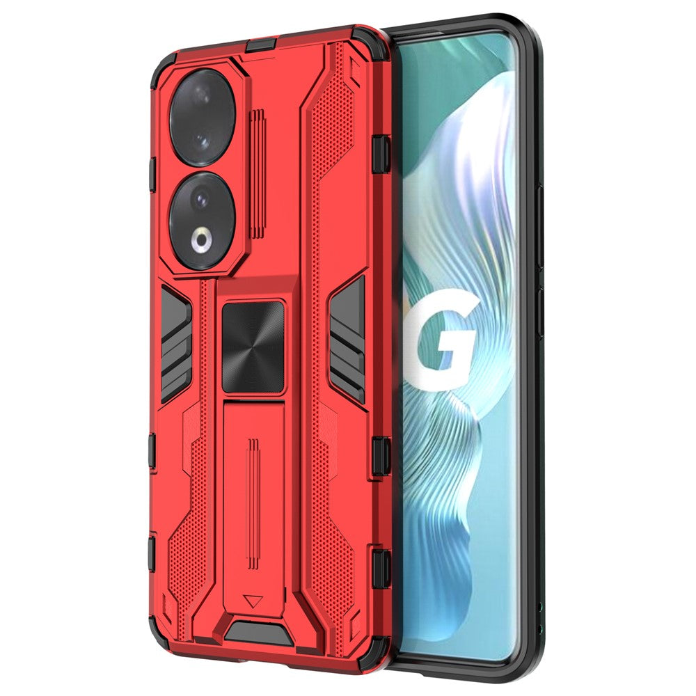 For Honor 90 Anti-drop Phone Cover with Kickstand Hard PC + Soft TPU Protective Case