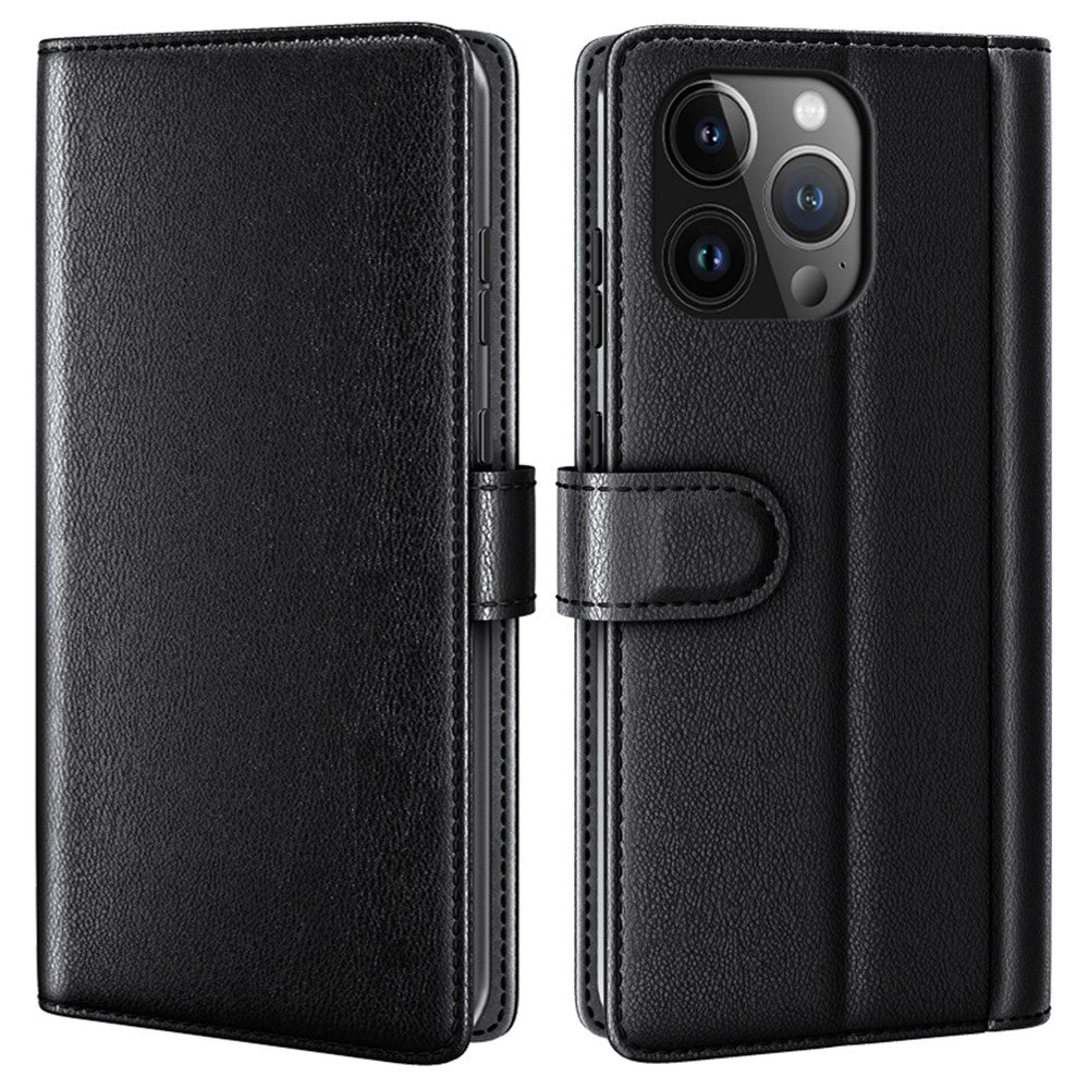 iPhone 15 Pro Echtleder Hülle mit Kartenfach