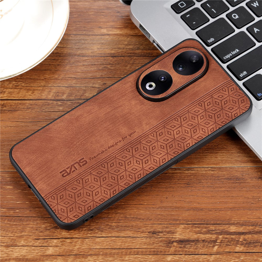 AZNS For Honor 90 PU Leather+TPU Phone Case Anti-Scratch Imprinted Pattern Shell Cover