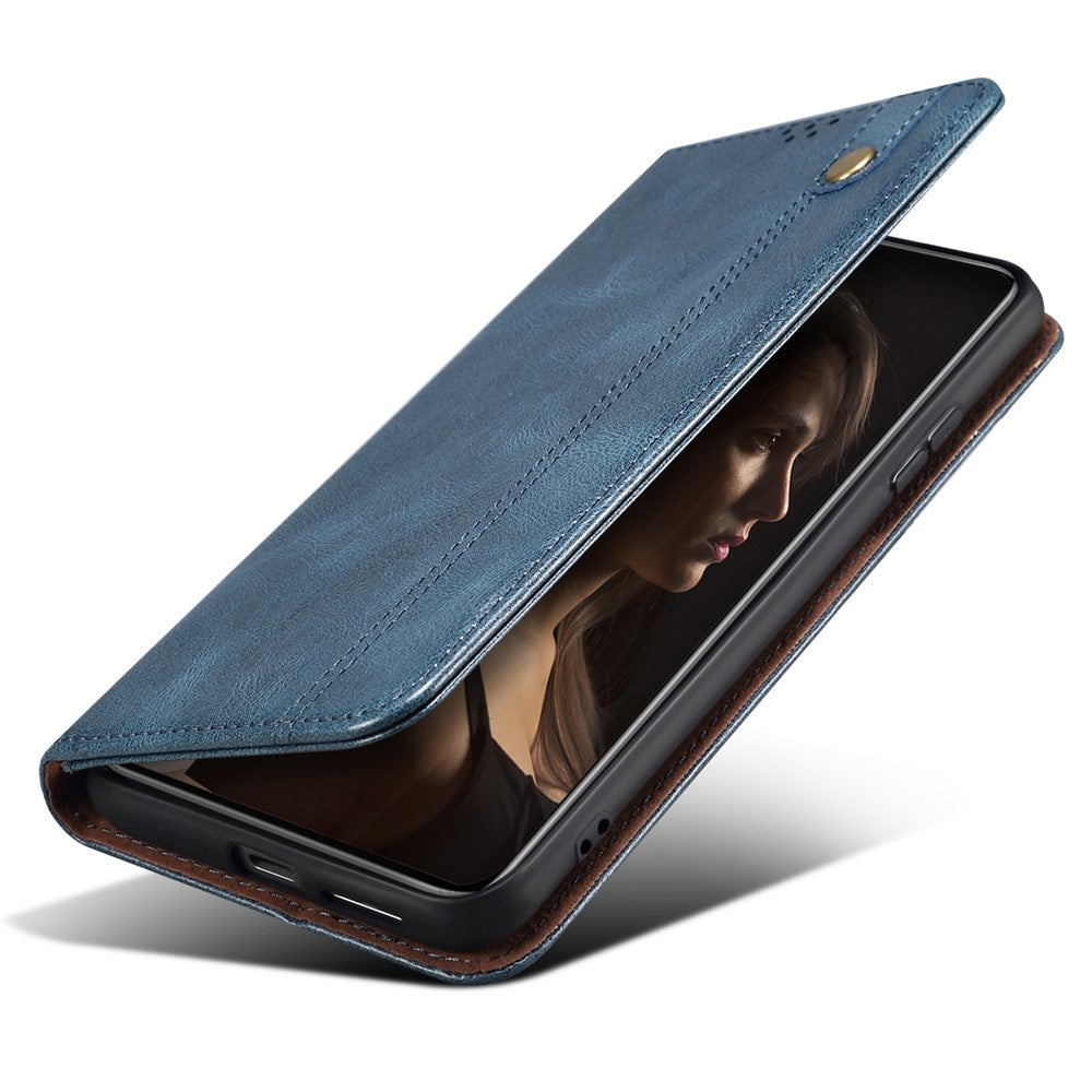 For Honor 90 Wallet Case PU Leather Waxy Crazy Horse Texture Stand Phone Cover