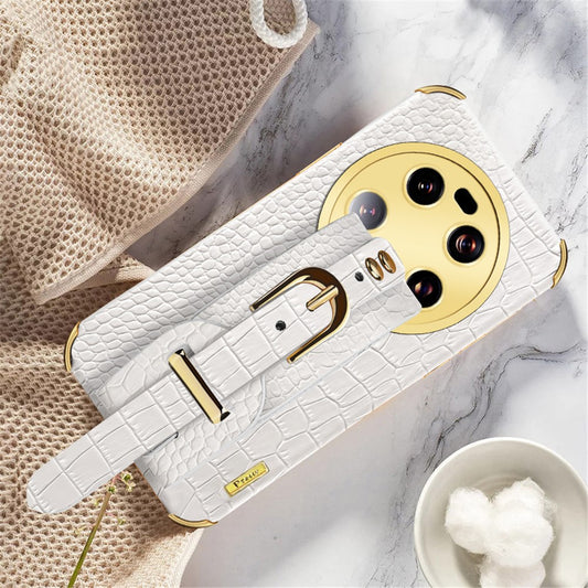 Xiaomi 13 Ultra Handyhülle – Galvanisierte mit PU-Lederbeschichtung und TPU-Abdeckung mit Armbandständer