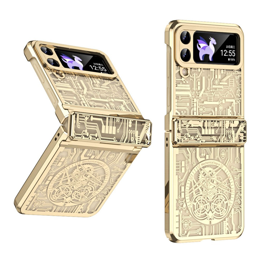 Galaxy Z Flip4 5G Mechanical Legend Series Schutzhülle – Robust, mit Schutzfolie aus gehärtetem Glas