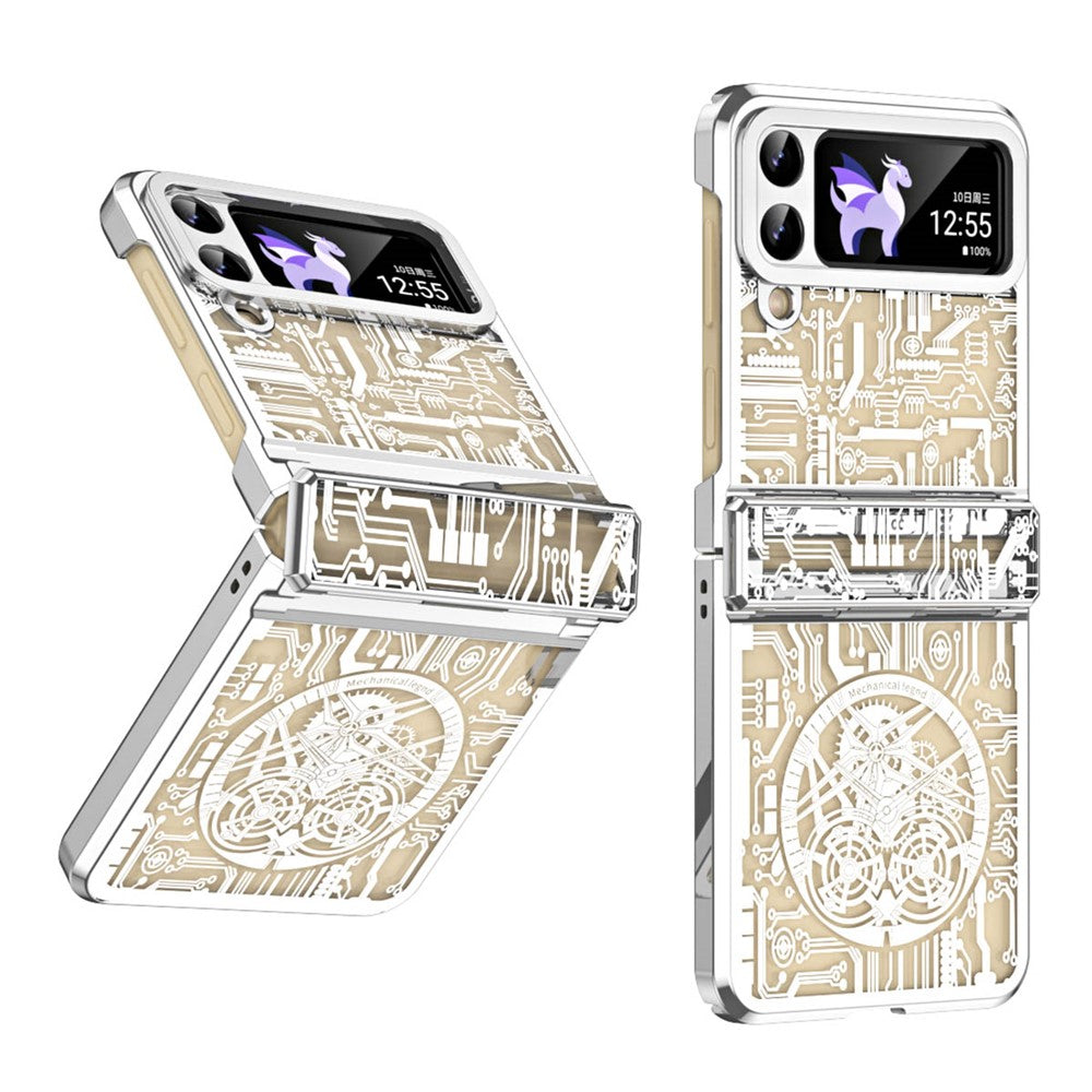 Galaxy Z Flip4 5G Mechanical Legend Series Schutzhülle – Robust, mit Schutzfolie aus gehärtetem Glas