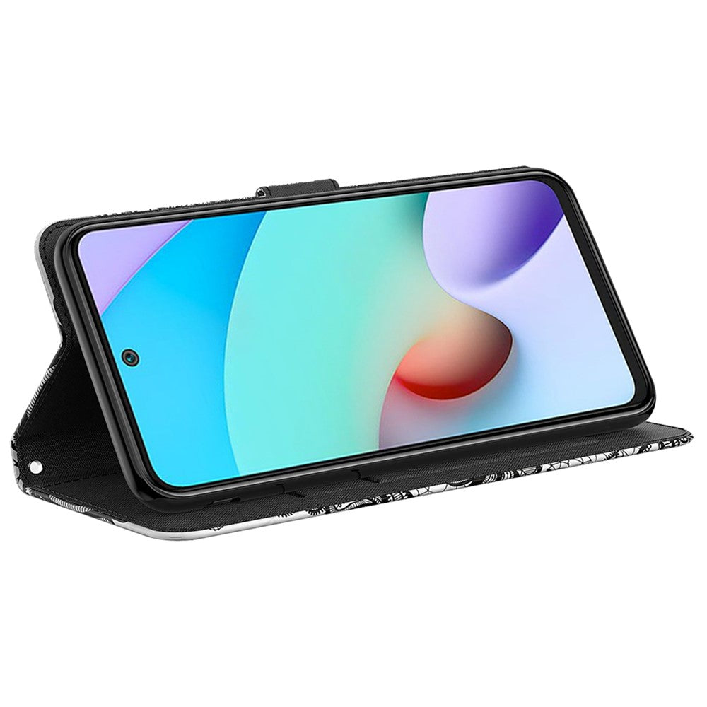 For Xiaomi Redmi Note 12 Pro+ 5G Leather Wallet Phone Case 3D Pattern Printing Stand Cover with Strap