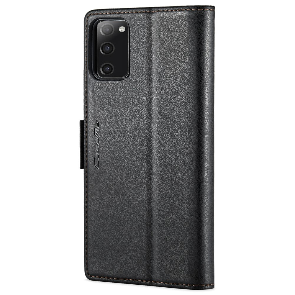 Galaxy S20 FE 4G/5G / S20 FE 2022 / S20 Lite Glänzende Wallet-Hülle – RFID-Schutz & Ständer
