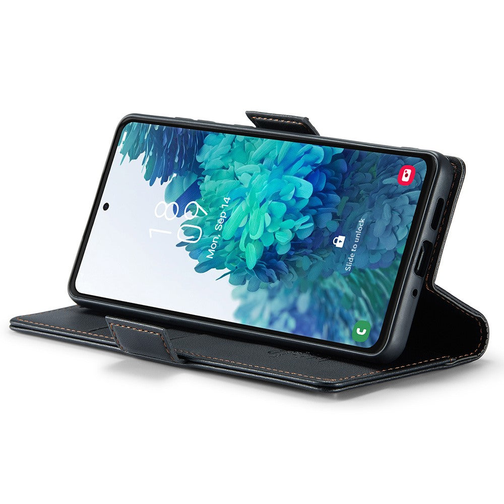 Galaxy S20 FE 4G/5G / S20 FE 2022 / S20 Lite Glänzende Wallet-Hülle – RFID-Schutz & Ständer